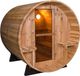 Fonteyn Barrelsauna 7+1 ft. Rustic Brown Finse sauna
