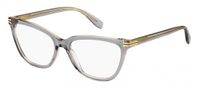 Marc Jacobs MJ 1108 YQL Bril - Rechthoekig, Volledig omrand, Vierkant, Transparant, Acetaat, 54mm Lensbreedte
