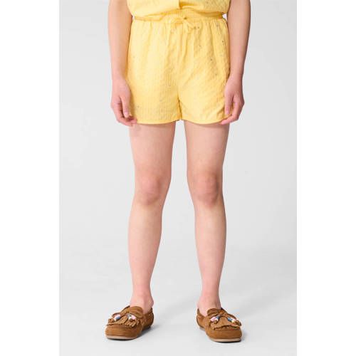 Shoeby high waist casual short lichtgeel