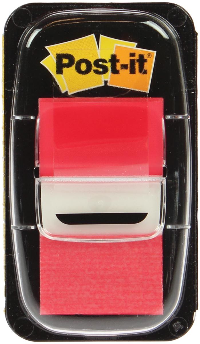 Post-it Index standaard Rood 25 4 x 43 2 mm 50 strips