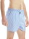McAlson Boxer short bleu clair finement rayé longues jambes coupe ample - S
