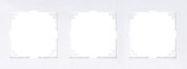 Merten Afdekraam - M-Pure - 3-voudig - Actief wit