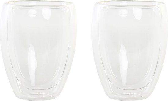 Items Koffieglazen/Theeglazen Dubbelwandig - Set van 2 - 350 ml