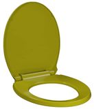 Merkloos Ovale Soft-Close Toiletbril in Groen