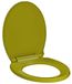 Merkloos Ovale Soft-Close Toiletbril in Groen