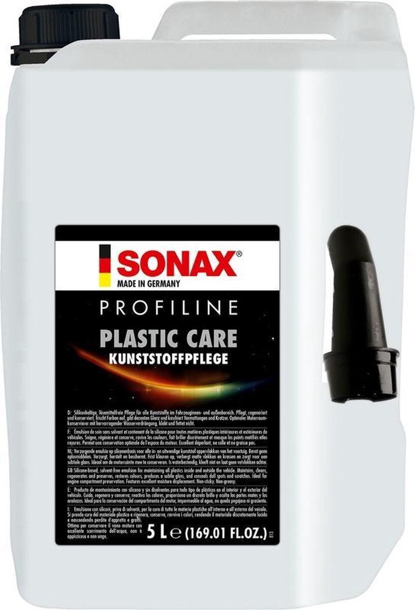 Sonax kunststofreiniger Profiline Plastic Care 5 liter wit