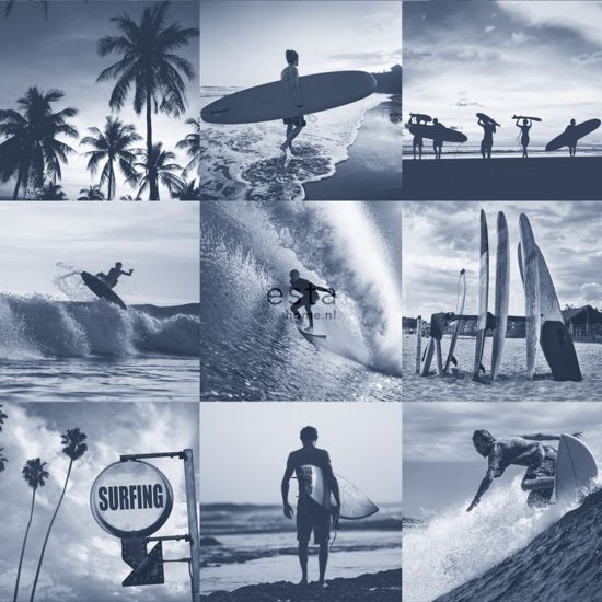Esta Home behang foto s van surfers donkerblauw - 138954 van uit Regatta Crew - Surf Edition