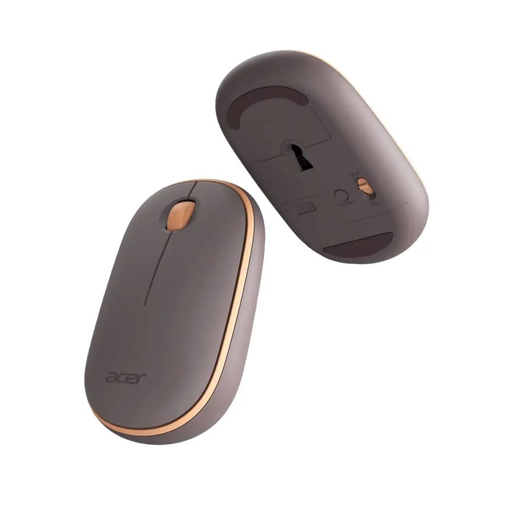 Acer Wireless Bubble Mouse - AMR100 Peach - RF Wireless - 1600 DPI - Ambidextrous