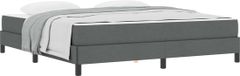 vidaXL Boxspring bed Donkergrijs 180 x 200 cm Stof