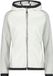 CMP Dames fleece met capuchon, Maat L, Wit, Polyester, Lange mouw, Rits, Zijzakken, Winddicht
