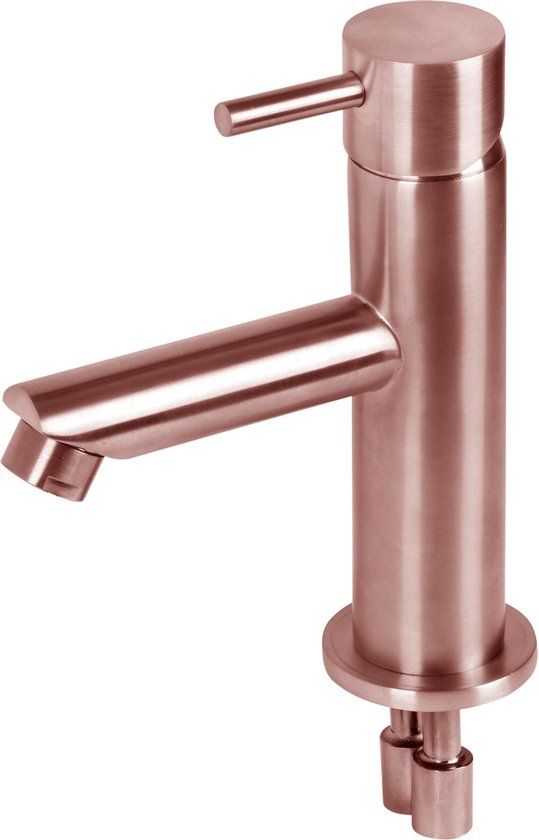 Differnz Wastafelkraan Recht - Mengkraan - Rood Koper