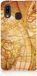 B2Ctelecom Book Case Samsung Galaxy A30 - Geel/Oranje/Bruin - Kunstleer/TPU - Kompas