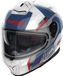Nolan N80-8 casque avec système N-Com, bleu/rouge/blanc, taille XXS (54)