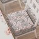 PETTI Artigiani Italiani - Zitkussen voor keukenstoel met elastiek, 2 stuks, stoelkussens van microvezel met elastiek, stoelkussen met veer, bloemenpatroon - 17 grijs, 100% Made in Italy