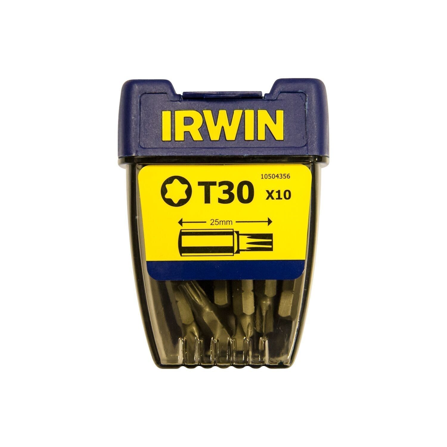 IRWIN Torx T30 Schroefbit - 1/4”/25 mm - 10 stuks - 10504356