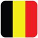 Bellatio Decorations Bierviltjes Belgie - 60 stuks - vierkant - landenthema - 9 x 9 cm - onderzetter