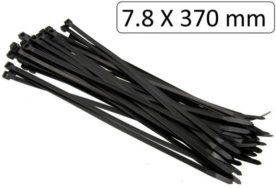 HOFFTECH Arrow Tech Tie Ribs 7.8 X 370 mm Zwart 50 stuks