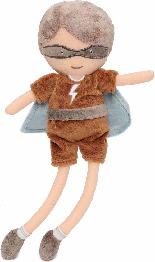 Jollein Knuffel Superhero - Dave - 32cm - Bruin