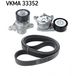 SKF Kit de courroies trapézoïdales à nervures Vkma 33352 Citroën 16 132 553 80