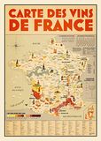 La carte des vins de France: Un poster géant informatif et décoratif