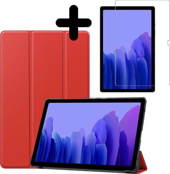 BTH Hoesje voor Samsung Galaxy Tab A7 - Book Case - Rood