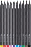 Faber-Castell Grip Fineliner Set - 10 stuks - 0.4mm - Assorti