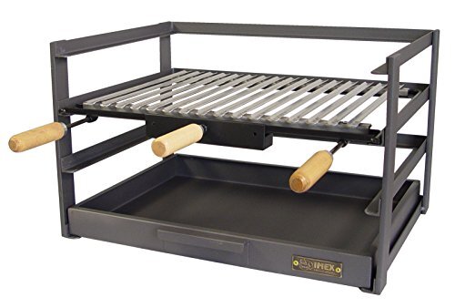 IMEX EL ZORRO 71479.0 barbecuelade met grill, zwart, 72 x 41 x 35 cm