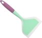 Spatule à crêpes sans marque - large spatule retourneur - spatule en caoutchouc flexible antiadhésive de qualité supérieure résistant aux hautes températures - spatule de cuisson - vert - violet
