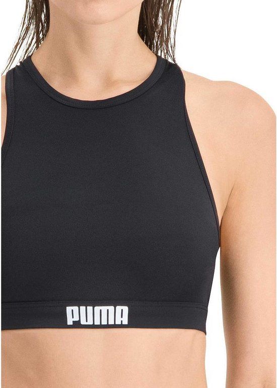 PUMA Zwemtop Racerback Zwart - XS - Polyamide/Elastaan