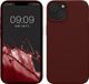 kwmobile telefoonhoesje geschikt voor Apple iPhone 14 - Hoesje met siliconen coating - Smartphone case in bordeaux-violet