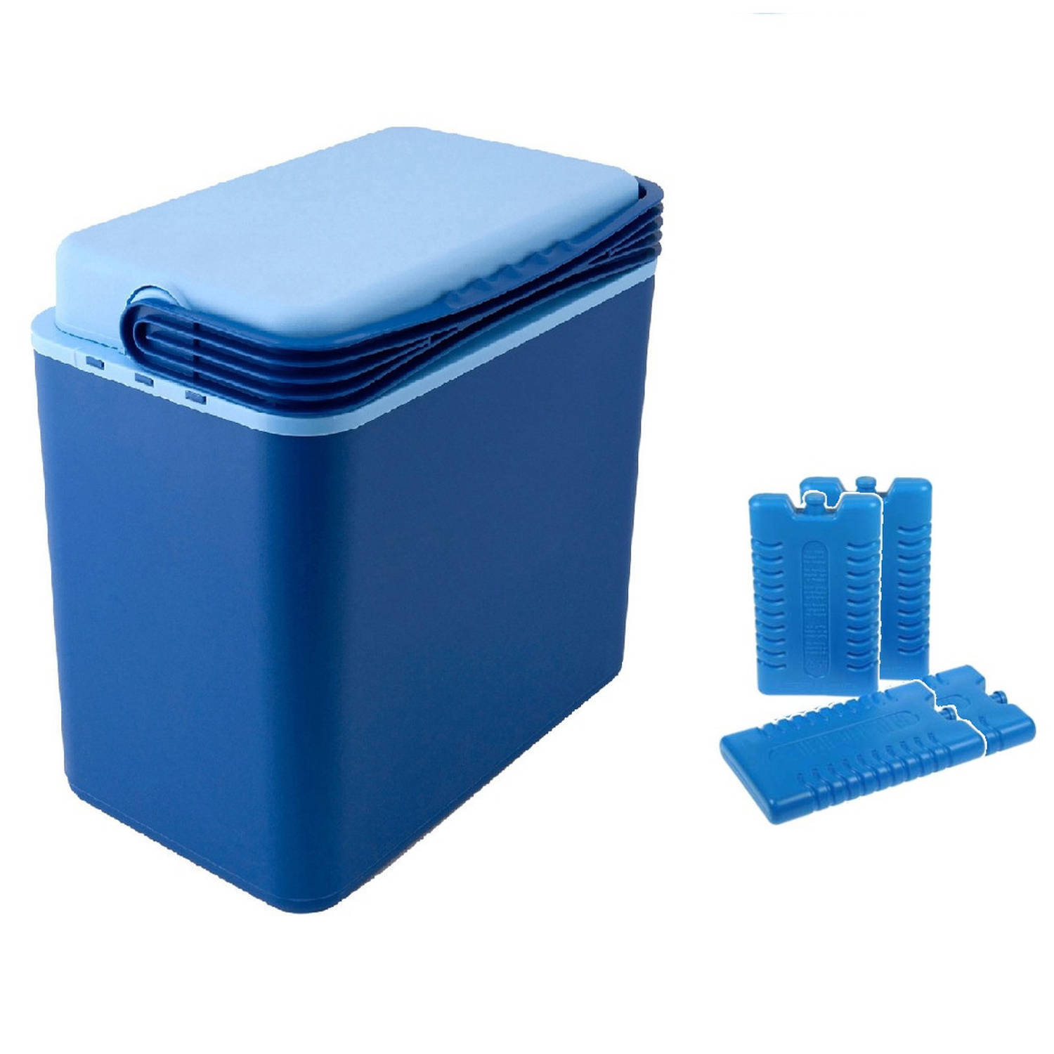 Cosy&Trendy Koelbox donkerblauw 24 liter 39 x 25 x 40 cm incl. 4 koelelementen