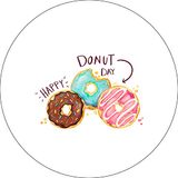 Bonateks Ronde digitaal bedrukte muismat, antislip onderkant, voor kantoor en thuis, diameter: 22 cm
