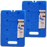 Arte r Artesania Cerd Set van 2x stuks koelelementen 20 x 2 x 30 cm blauw
