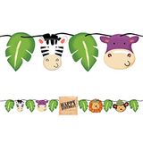 Creative Converting Safari Adventure Circle Ribbon Banner, meerkleurig