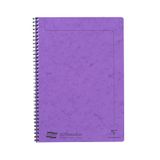 Clairefontaine 4864Z Spiraalschrift Notemakers Europa Lila - A4 21x29,7 cm - 120 Uitscheurbare Pagina's Gelijnd - Wit Papier 90 g - Omslag Glanskarton