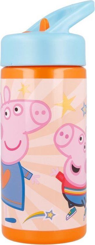 PP Peppa Pig drinkfles - waterfles - oranje - 400 ml