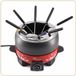 Little balance Fondue 800W 8 personen Zwart/Rood
