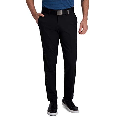 Haggar Heren PLN SLD HTR Broek Casual - Zwart - 29W / 32L
