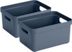Sunware Boîte de rangement Sigma - 8 pièces - Plastique - Bleu foncé - 5 litres