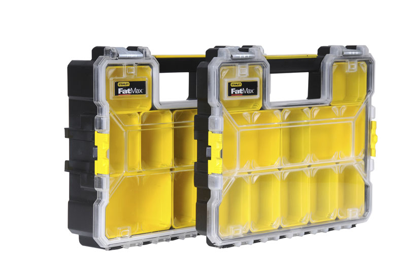 Stanley FATMAX Professionele Organizer Waterdicht - 10 Compartimenten - Zwart/Geel