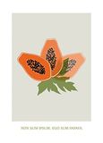 Komar Muurschildering - Cultivated Papaya - Afmeting: 50 x 70 cm