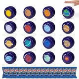 BONNYCO Jojo-Kinderen Pack 16 Ruimtefeestzakjesvullers voor Kinderen. Houten Jojo Kinderfeestcadeautjes, Klaar Gemaakt Kids Feestzakjes. Reactieve Feestzakjes Vullers, Pinata Invullers Feestzakken