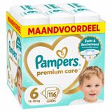Pampers Premium Care Luiers Maat 6 (13-18kg) 116 stuks