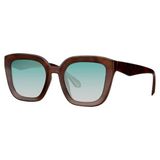 Pinned by K K zonnebril met tortoise print bruin/blauw