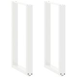 vidaXL Bartafelpoten 2 stuks U-vormig 40x(90-91) cm staal wit