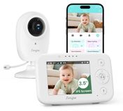 Babyfoon met camera - Videobabyfoon met 3,5 inch HD-scherm - Nachtzicht - Met app - 1080p