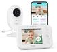 Babyfoon met camera - Videobabyfoon met 3,5 inch HD-scherm - Nachtzicht - Met app - 1080p