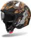 Airoh J 110 Oni Glossy Jethelm - Zwart/Bruin/Wit - Maat XS