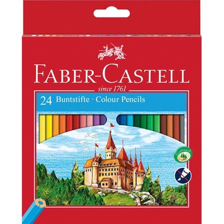 Faber-Castell Classic Kleurpotloden - 24 stuks - Hout - Multicolour