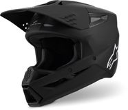 Alpinestars S-M3 Mat Zwart Crosshelm - Helm